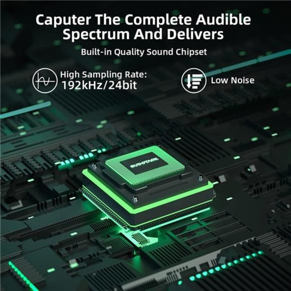 USB Streaming Podcast PC Microphone, Professional 192KHZ/24Bit Studio Cardioid - Picture 3 of 6